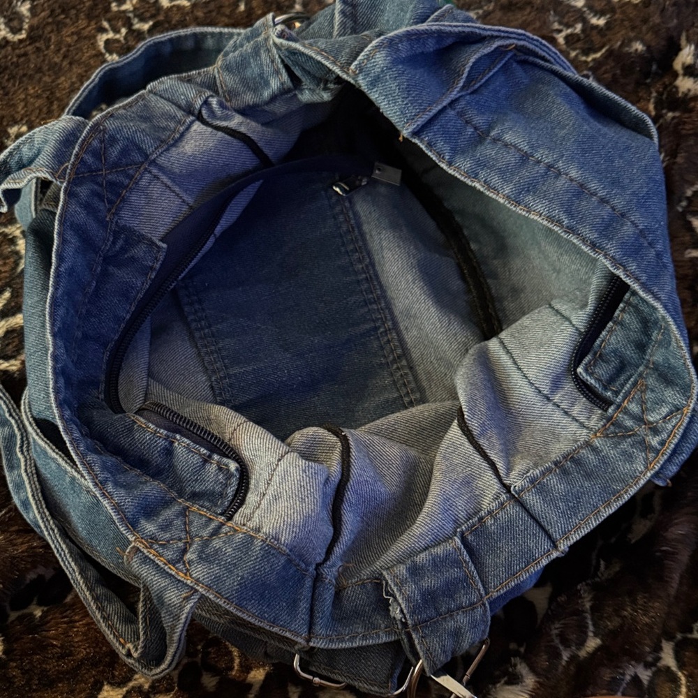 Blue Denim Shoulder Bag - Picture 4 of 8